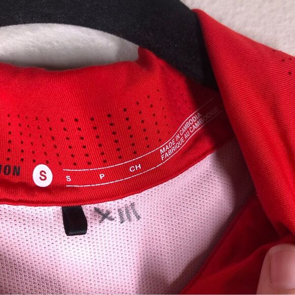 Nike Tiger Woods Collection TW Glow Polo Golf Shirt DRI-FIT Red Small 639822-657 - Picture 5 of 10